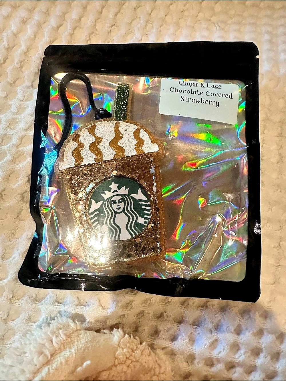Starbucks Ginger & Lace Chocolate Covered Strawberry Car Freshie
